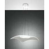 FABAS LUCE LED Pendelleuchte Ibiza 2000x500mm 32W Warmweiß Weiß dimmbar