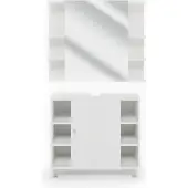 Vicco Badmöbel-Set Fynn Weiß 2 Teile, Model 24287