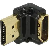 DeLOCK 65662 HDMI Adapter [1x HDMI-Buchse - 1x HDMI-Stecker] Schwarz 0 mm