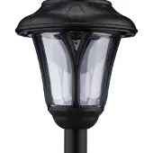 Relaxdays Solarlampen 5er Set, LED Solarlicht mit Erdspieß, HxD: 39 x 11 cm, moderne Gartenbeleuchtung, draußen, schwarz