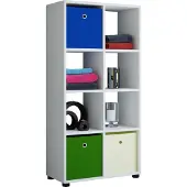 Hioshop Holz Raumteiler Stand Regal Benas 2x4