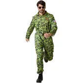 TecTake Herrenkostüm Air Force Pilot Camouflage