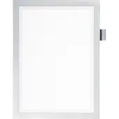 Durable Duraframe Informationsrahmen NOTE A4, magnetische Vorderseite, silber-metallic