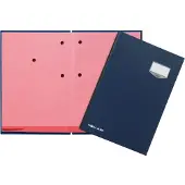Pagna Unterschriftsmappe DE LUXE 20 Fächer, A4, Karton, Blau, Porträt, 240 mm, 25 mm