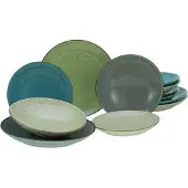 Creatable Tafelservice "Geschirr-Set NATURE COLLECTION", (Set, 12 tlg., Teller Set für 4 Personen), Service, 12 Teile, für 4 Personen