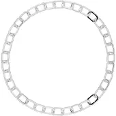 PDPaola CO02-381-U Damen-Halskette Large Signature Chain silberfarben