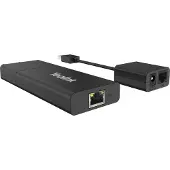Yealink USB2CAT5E-EXT, Netzwerksender & -empfänger, 40 m, Cat5e, Schwarz, 100 - 240 V, 48 V