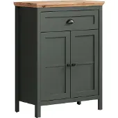 Trendteam Stanton Kommode Tannengrün/Evoke Eiche, B/H/T ca. 77/102/39 cm