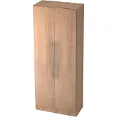 Hjh OFFICE PRO SIGNA G 7200 RE - Nussbaum 5 OH Garderobenschrank Relinggriff Kunststoff
