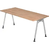 Hjh OFFICE PRO ATOS 19 S - 180 x 80 Nussbaum höhenverstellbar