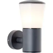 Brilliant moderne Außenwandleuchte CLIFFI | Wandlampe mit E27 Fassung max. 28 Watt in anthrazit | Aluminium/Kunststoff