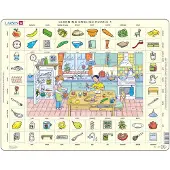 Larsen Puzzles Learning English in the Kitchen 70-tlg.