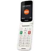 Gigaset GL590, Klappgehäuse, Dual-SIM, 7,11 cm (2.8"), 0,3 MP, 800 mAh, Weiß