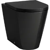 Laufen Stand-WC KARTELL Tiefspüler, spülrandlos schwarz