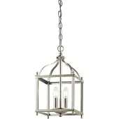 Elstead Lighting Elstead Larkin Hängeleuchte E14 2-fach Nickel gebürstet