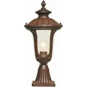 Elstead Lighting Elstead Chicago Außen-Stehleuchte E27 51cm Rostige Bronze Patina IP44