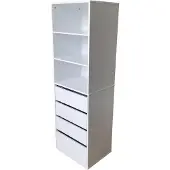HTI Kommode Nina XXL mit Regalfächern, Höhe 161 cm, Breite 50 cm, Tiefe 40 cm