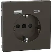 Merten Schuko Steckdose mit USB Ladegerät MEG2367-6052 (MEG2367-6052)