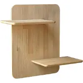Skye Decor | Wandregal Mabel Natur Holz 66x66x60 cm | NADUVI