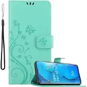 Cadorabo Hülle für Oppo FIND X2 NEO mit Blumen Muster