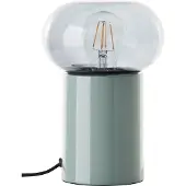 Brilliant Grüne Tischlampe Knut mit Rauchglas