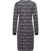 Ragwear Sweatkleid "Sweatkleid Dassa Aztec", Damen, Gr. S, N-Gr, grau (dunkelgrau), Obermaterial: 70% Baumwolle CO. 30% Polyester PES., Kleider Sweatkleid