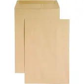 Eurokuvert Versandtaschen , B5, ohne Fenster, gummiert, 500 Stück, Papier, braun