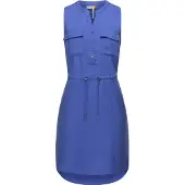Ragwear Blusenkleid "Roissin" Brusttaschen Eingrifftaschen stylisches Sommerkleid mit Bindeband
