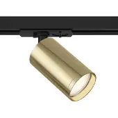Maytoni Focus Stromschienenleuchte GU10 1-Phase schwenkbar Schwarz Gold