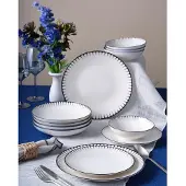 Hermia Concept , GBSATN24Y4R33063, Tafelservice (24-teilig), Mehrfarbig, 100 % PORZELLAN, 25 x 25 x 2 cm