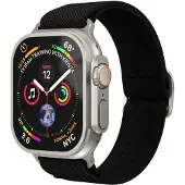 Vonmählen Classic Nylon Loop Armband für Apple Watch | 44/45/46/49 mm - Schwarz