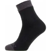 Sealskinz Waterproof Warm Weather Ankle Length Sock Black/Grey S Fahrradsocken