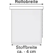 Gardinia Seitenzug-Rollo ABDUNKLUNG 390 weiß 82 x 180 cm