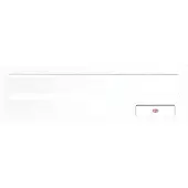 Renz Frontplatte kombinierbar, eckig, 300 x 110 mm, Stahl weiss RAL 9016