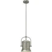 Elstead Lighting Elstead Pullman Hängeleuchte E27 1-fach Nickel gebürstet