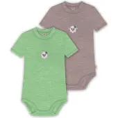 Normani 2er Set Baby Merino Kurzarmbody „Tihoi" - 9321