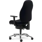 Sitwell Bürodrehstuhl Lady m. Armlehne Alu-Fußkreuz Hartboden schwarz