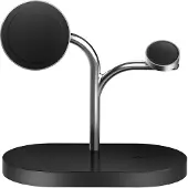Samsung GP-PWU024WIABW, Drinnen, USB, Kabelloses Aufladen, Schwarz, Silber