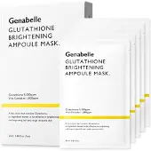 Genabelle Glutathione Brightening Ampoule Mask Leichte, intensiv aufhellende Blattmaske, 5 St ck
