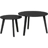 Ebuy24 Ronin WO:Ko.Esche Schwarz Nachbildung,2er Couchtisch-Set