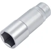 Hazet Steckschlüsseleinsatz 880LG, 3/8 Zoll Vierkant, SW 18 mm, L 66 mm, 6-kant, CV-Stahl, verchromt poliert