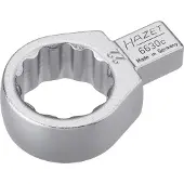 Hazet Einsteck-Ringschlüssel 6630C-22 Einsteck-Vierkant 9 x 12 mm Außen-Doppel-Sechskant-Tractionsprofil 22