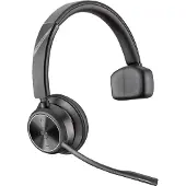 Poly Savi 7310 UC DECT 1880-1900 MHz Monaurales, für Microsoft Teams es Top, Schwarz