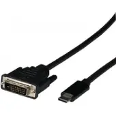 EFB Elektronik USB3.2 Adapterkabel DVI-D,C-Stecker-DVI-D Stecker