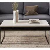 Ebuy24 AC Design Barossa, Kaffeetisch, Rechteckige Form, 4 Bein(e), Beige