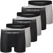 Camano Herren Boxershorts, 6er Pack - Comfort BCI Cotton, Unterhosen, Stretch Baumwolle