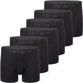 Camano Herren Boxershorts, 6er Pack - Comfort BCI Cotton, Unterhosen, Stretch Baumwolle