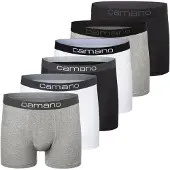Camano Herren Boxershorts, 6er Pack - Comfort BCI Cotton, Unterhosen, Stretch Baumwolle