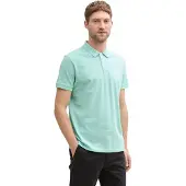 Tom Tailor Polo Shirt mit Logostickerei BASIC POLO WITH CONTRAST Größe: M