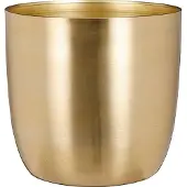 Mica Decorations Flowerpot Alano 1119954, metal, Ø 13 cm, gold